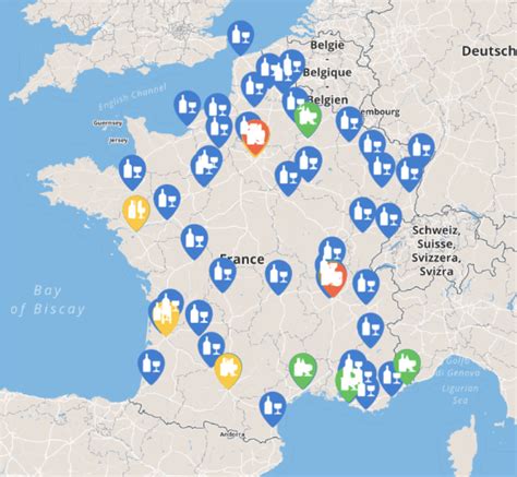 Carte des lieux où pratiquer la LSF - Culture Sourde