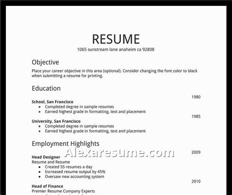 Resume For Teenager First Job Template First Job Sample Resume