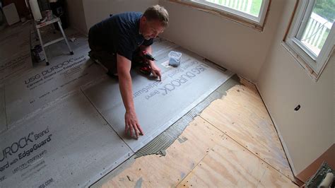 How To Install Cement Board On Bathroom Floor Flooring Ideas