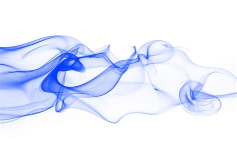 Premium Photo Blue Smoke Abstract On White Background Ink Water On White
