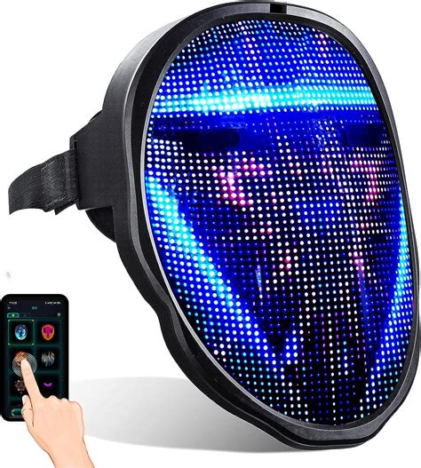 Led Masks With Bluetooth Programmablefor Costumes Cosplay Party