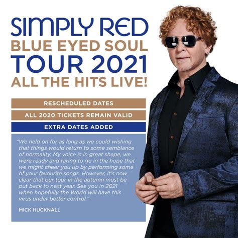 Simply Red Tour Dates, Concert Tickets, & Live Streams