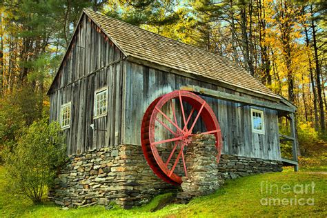 Vermont Grist Mill In The Woods Photograph By Adam Jewell Fine Art