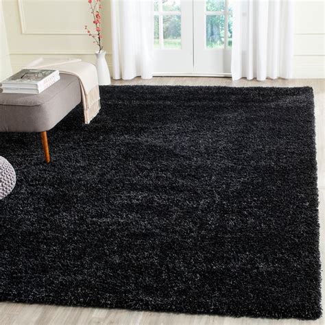 Shop Safavieh California Cozy Plush Black Shag Rug 8 X 10 On Sale