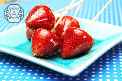 Candied Strawberries 딸기 사탕 Ddalgi Satang Aeris Kitchen 👩🏻‍🍳 For