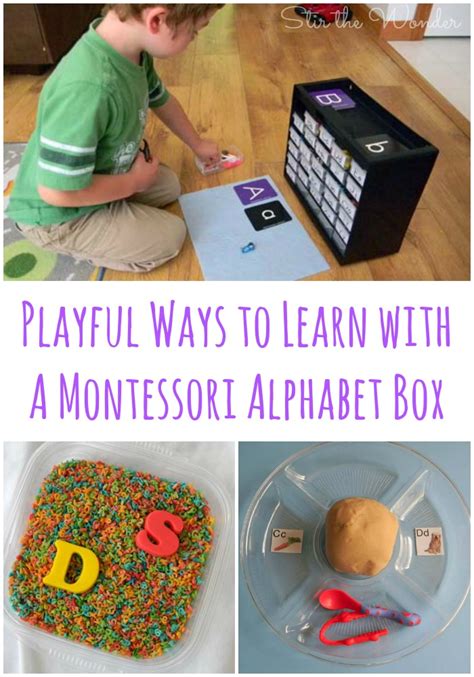 Playful Ways To Learn With Montessori Alphabet Box