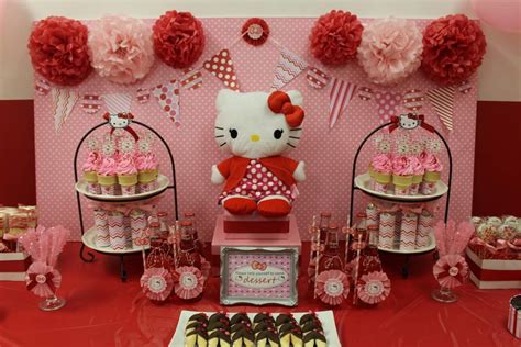 Hello Kitty Pink And Red Birthday Party Ideas Photo 27 Of 34 Catch My