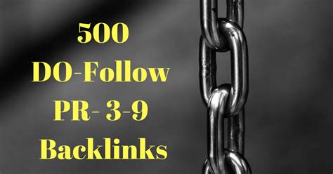 Provide 500 Do Follow Pr 3 9 High Da Backlinks For 5