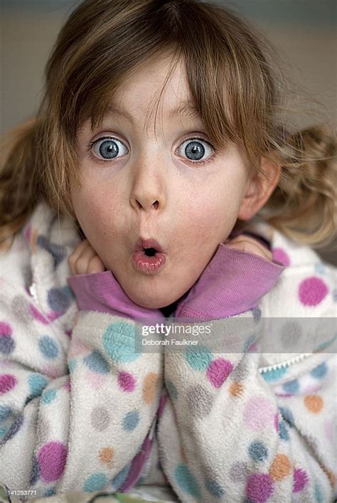 Portrait Of Girl Looking Surprised High Res Stock Photo Getty Images