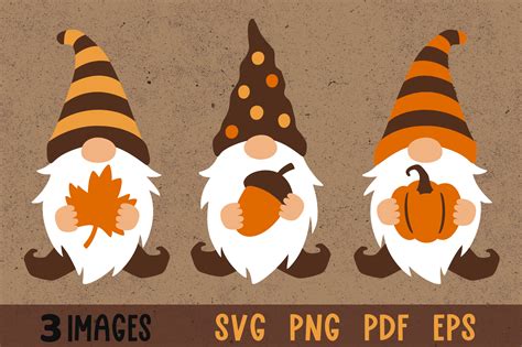 Fall Gnomes Clipart Graphic By Greenwolf Art · Creative Fabrica