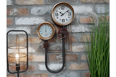 Paragon Industrial Pipe Clock Copperwood Home