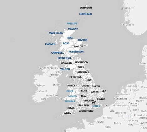 Try The Interactive Map That Reveals Britain S Most Popular Surnames Nowmynews
