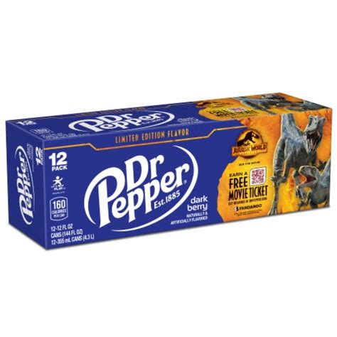 Dr Pepper® Dark Berry Soda Cans 12 Pk 12 Fl Oz Foods Co