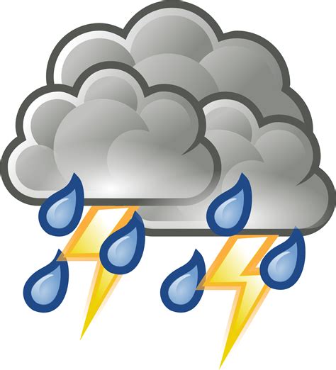 Storm Clipart Different Weather Weather Thunderstorm Png Download