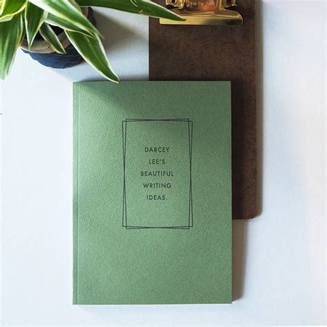 Personalised Recycled Papers Slimline Notebook By Make Note