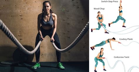 The 20 Minute Battle Ropes Workout To Set Your Muscles On Fire For