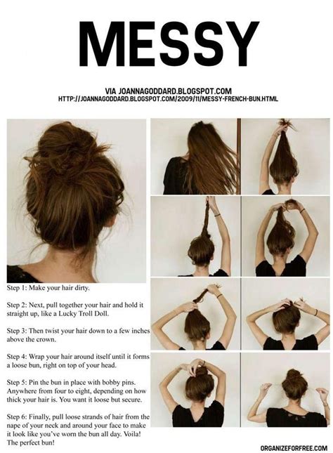 Messy Bun Tutorial Easy Hairstyles For Long Hair Hair Hacks Hair