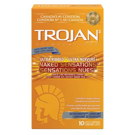 Trojan Naked Sensations Ultra Ribbed Condoms Walmart Canada