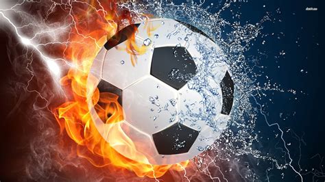 Flaming Soccer Ball Wallpaper Images