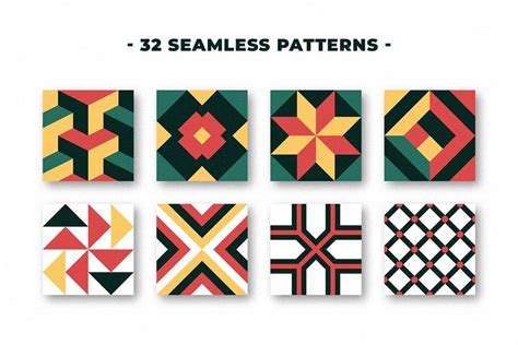 Portuguese Geometric Patterns Creative Closeup