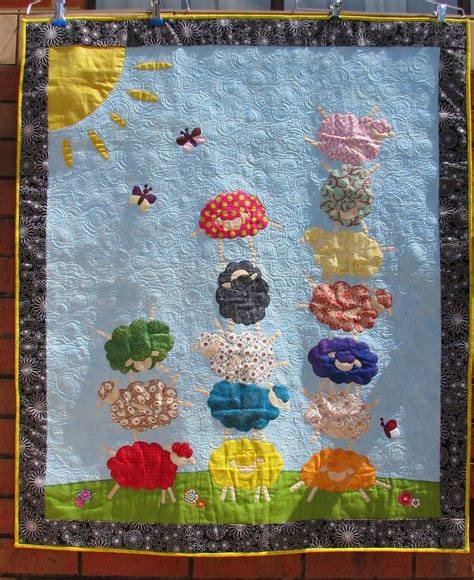 I also worked from the bottom up. Pile of Sheep Quilt. (With images) | Quilts, Crafts for kids, Crafts