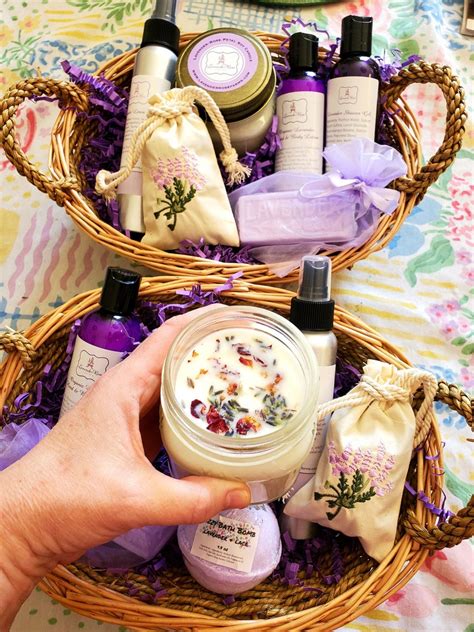 Lavender T Baskets Stress Relief Basket Aromatherapy Etsy