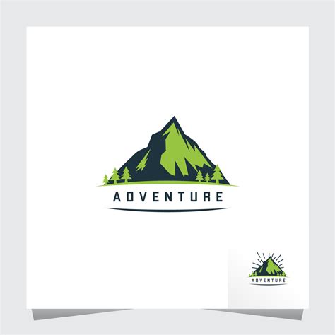 Green Mountain Logo Inspirations Template 4439130 Vector Art At Vecteezy