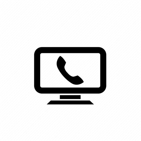 Business Phone Desktop Internet Pbx Phone Voip Icon Download On