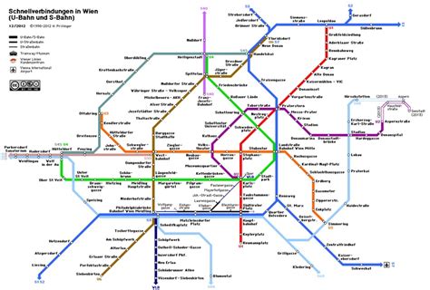 Vienna Metro U Bahn S Bahn Planer