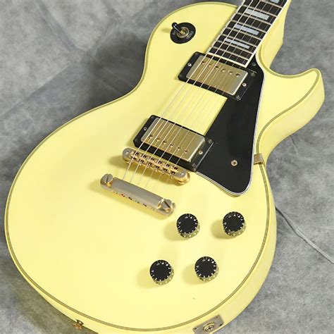 Gibson USA Les Paul Custom 1989 Antique White ISHIBASHI Reverb
