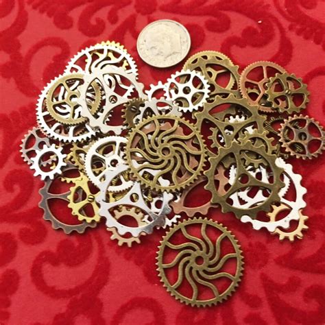 Steampunk Gears Cogs Sprocket Wheels Buttons Watch Parts Time Etsy