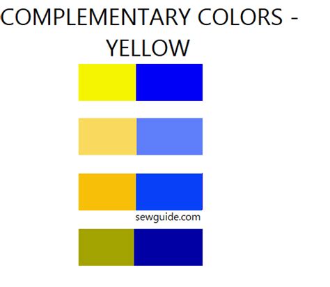 What Colour Goes On Yellow Tips And Suggestions For Color Pairings