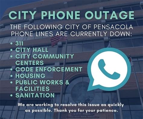 Update City Phone Lines Experiencing Outages