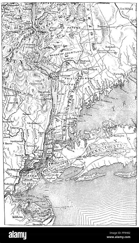 New York Map C1776 Na Map Of Southern New York And The Hudson River