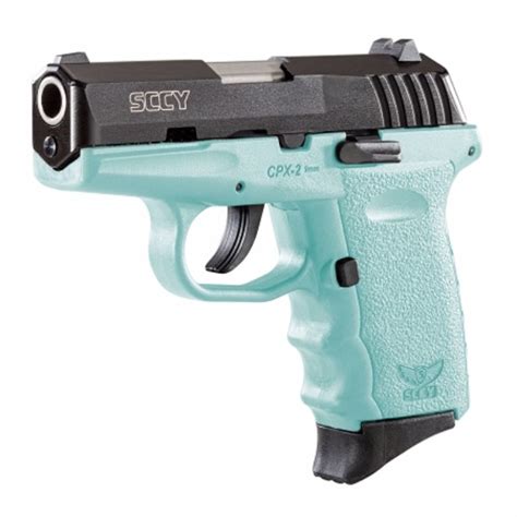 Sccy Cpx 2 Teal And Black 9mm 31 Barrel 10 Rounds Pistol