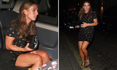 Coleen Rooney Wows In A Glitzy Thigh Skimming Mini As She Enjoys A