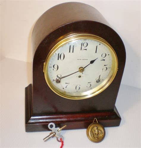 Seth Thomas Clock Antique Beehive Mantle Shelf Strong Running