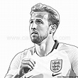 Harry Kane from Soccer coloring page