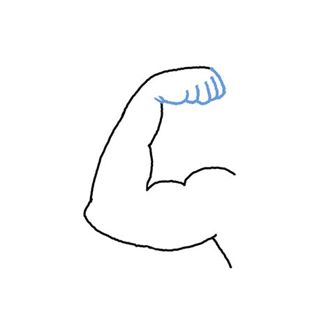 Muscular Arms Drawing