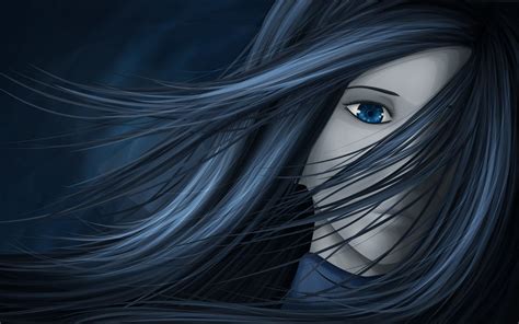 Anime Blue Eyes Girl Wallpaper Full Hd Pictures