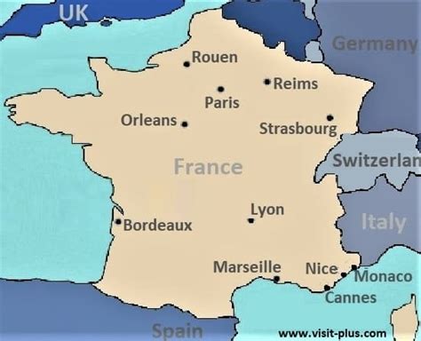 5 Biggest Cities In France Map Map
