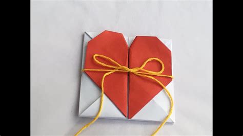 Diy Origami Heart Box Envelope Secret Message Box Out Of Paper Youtube