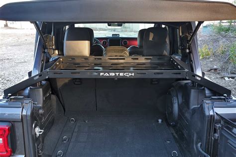 Fabtech Fts24211 Interior Cargo Rack For 18 22 Jeep Wrangler Jl