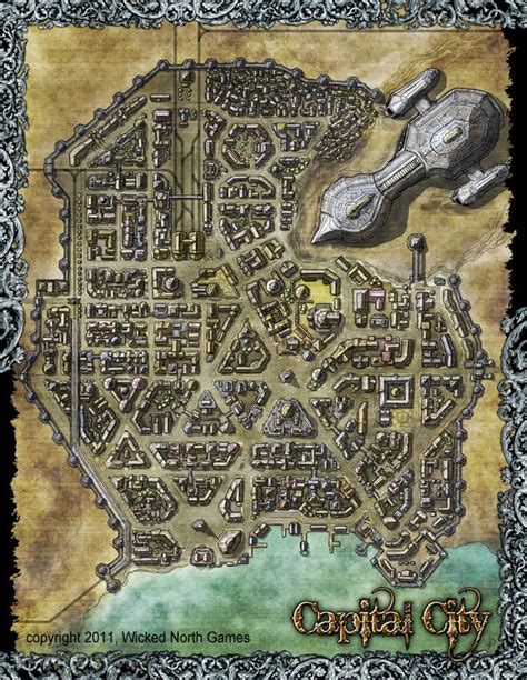Time For Maps Photo Fantasy City Map Fantasy Map Fantasy City