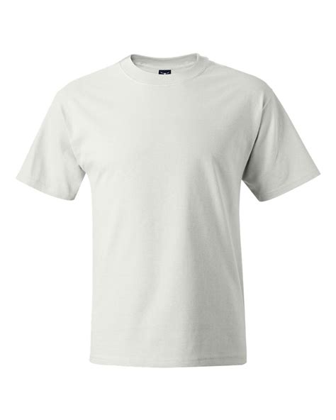 Hanes Ringspun Mens Blank Short Sleeve Cotton Beefy T Shirt 5180 Up To