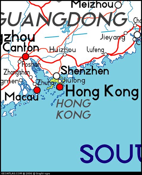 Map Of Hong Kong China China Atlas