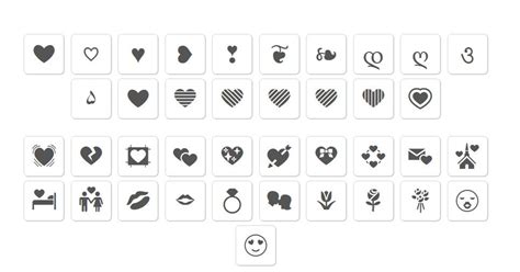Heart Symbols Love Symbols Text Symbols Heart Symbol