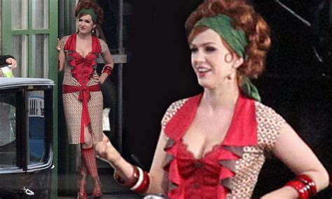 Isla Fisher Wears Sexy Fishnet Stockings On Set Of New Film Adaption Of