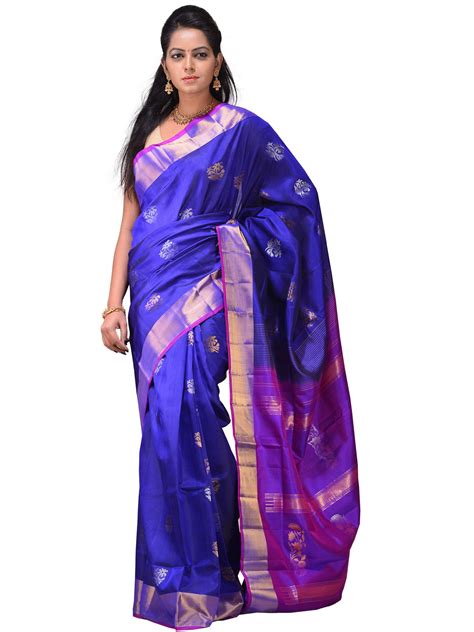 Uppada Sarees Are Known For Light Silk Sarees With Jamdani Weaving