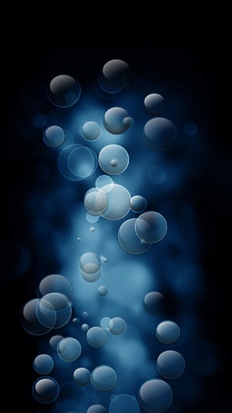 Blue Theme Iphone Background Bubbles Wallpaper Hd Wallpapers For